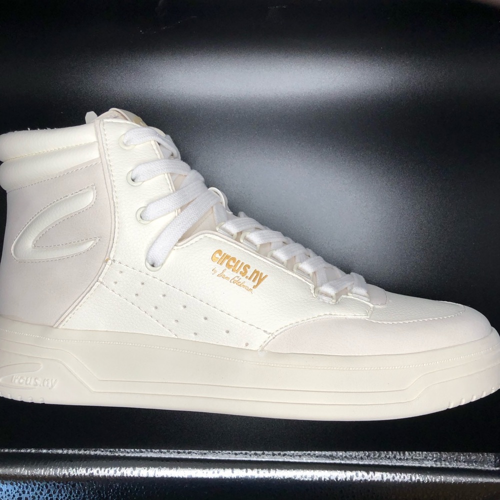 Circus NY Sam Edelman Irving White Lace Up Zipper High Top Sneaker Size 9.5 NWT - Picture 9 of 14